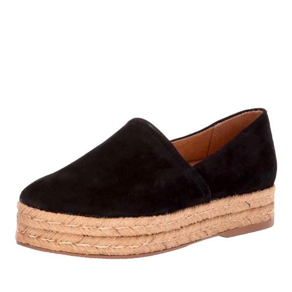 Naturalizer Thea 3 Platform Slip On Espadrilles Black Shoes - Picture 1 of 8